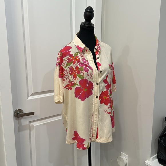 Free People Share Good Vibes Buttondown Shirt - Picture 2 of 8